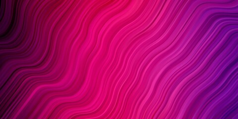 Obraz premium Light Purple, Pink vector layout with circular arc. Colorful illustration, which consists of curves. Pattern for websites, landing pages.