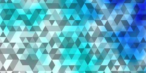 Light BLUE vector pattern with polygonal style.