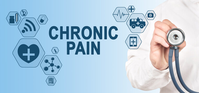 CHRONIC PAIN diagnosis medical and healthcare concept. Doctor