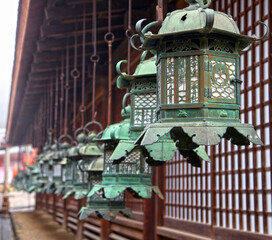 The Kasuga-Taisha Shrine or Kasuga Grand Shrine in Nara, Kansai, Japan.
