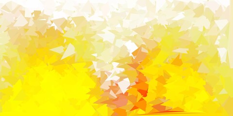 Light yellow vector poly triangle texture.