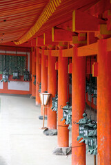 The Kasuga-Taisha Shrine or Kasuga Grand Shrine in Nara, Kansai, Japan.