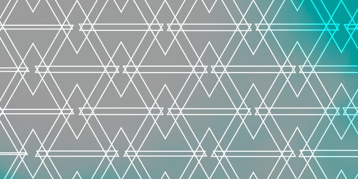 Light Blue, Green vector backdrop with lines, triangles. Illustration with set of colorful triangles. Pattern for booklets, leaflets