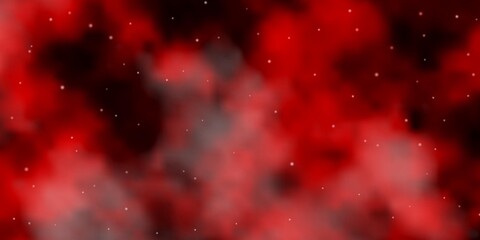 Dark Orange vector template with neon stars. Modern geometric abstract illustration with stars. Pattern for wrapping gifts.