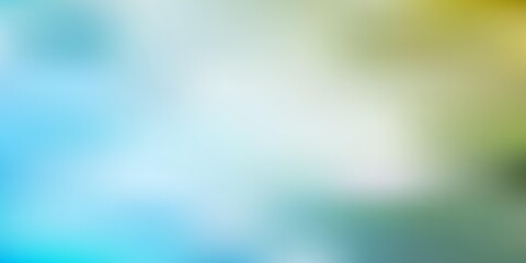 Light blue, yellow vector blur backdrop.