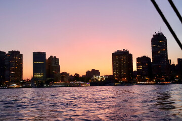 Obraz premium cairo skyline at sunset