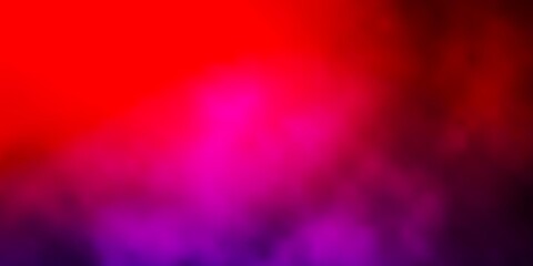 Dark Blue, Red vector texture with cloudy sky. Shining illustration with abstract gradient clouds. Colorful pattern for appdesign.