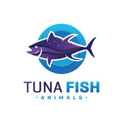tuna vector logo design