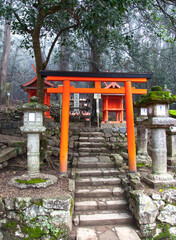 The Wakamiya Shrine in Nara, Japan