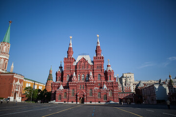 Red Square, the main attraction of Moscow, a trip to Russia