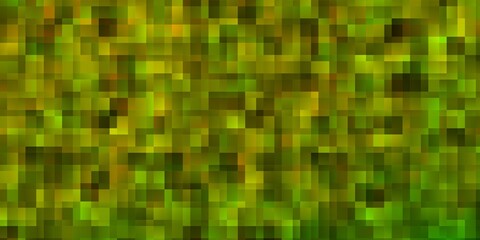 Light Green, Yellow vector background with rectangles.