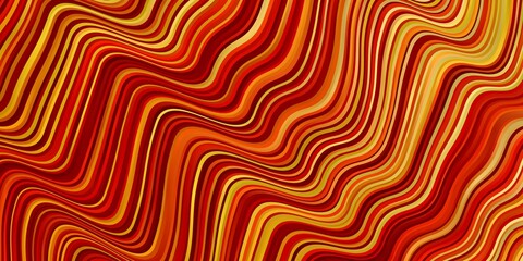 Light Red, Yellow vector template with wry lines. Gradient illustration in simple style with bows. Template for cellphones.