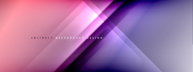 Motion concept neon shiny lines on liquid color gradients abstract backgrounds. Dynamic shadows and lights templates for text