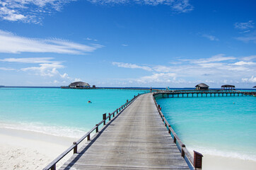 Fototapeta na wymiar Sun Siyam Iru Fushi - Serenity in Maldives Island