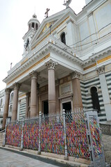 Façade of the Nossa Senhora Nazare Cathedral in Belem do Para, Brazil. Nazareth Cathedral is the...