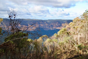 The Blue mountains national park view