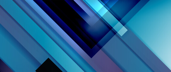 Obraz premium Dynamic lines on fluid color gradient. Trendy geometric abstract background for your text, logo or graphics