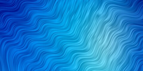 Light BLUE vector backdrop with curves. Illustration in abstract style with gradient curved.  Pattern for commercials, ads.