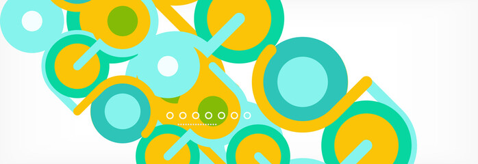Obraz premium Circles and lines abstract background for covers, banners, flyers and posters and other templates