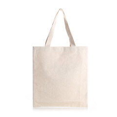 Blank Eco Friendly Beige Colour Fashion Canvas Tote Bag for branding, Isolated on White Background....