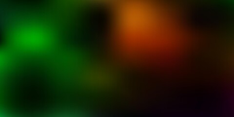 Light blue, green vector gradient blur template.