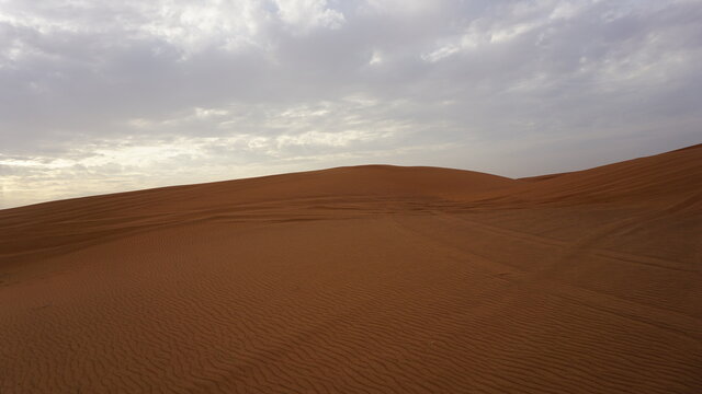 Red Sand at the arabian desert in Dubai. © Rajdeep Ray