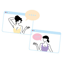 young women with mask in protection of coronavirus