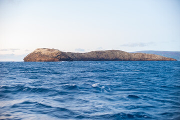 Molokini, croissant shaped crater in the ocean, Maui,  Hawaii © MiekoPhoto