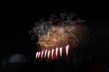 Nagano ebisukou fireworks 2016 in nagano japan