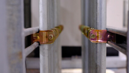 Electrical part and accessories in the  control cabinet , control and power distributor,lockout ,tagout.EMT Conduit Clamp for C-Channel