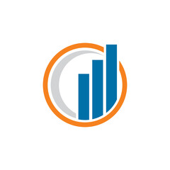 finance logo , growth logo vector