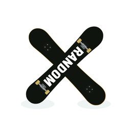 Skateboard vector illustration 