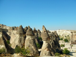 View from Göreme in Cappadocia, Turkeys most famous travel destination.