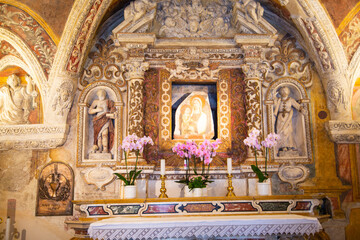 Obraz premium Chiesetta di S. Anna, little Church in Sirmione