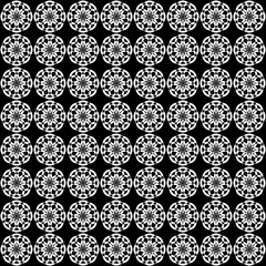 Illustration Black and white with repeated geometric shapes covering the background. Editable and colorable pattern for motifs, web, wallpaper, digital graphics and artistic decorations.