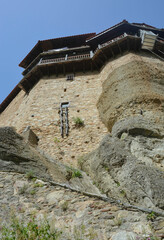 Holy Monastery of Saint Nicholas Anapafsas, Greece, summer 2019. Beautiful monastery that stands on...