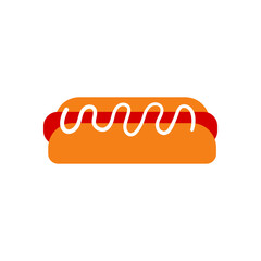hot dog vector design template illustration