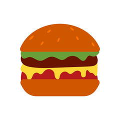burger vector design template illustration