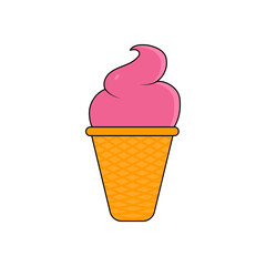 ice cream vector design template illustration