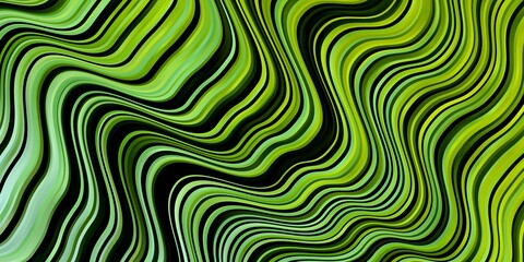 Light Green, Yellow vector template with curves. Colorful abstract illustration with gradient curves. Template for your UI design.