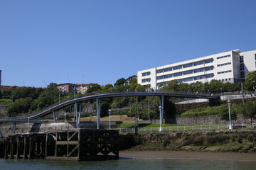 Urbanscape by the estuary of Bilbao