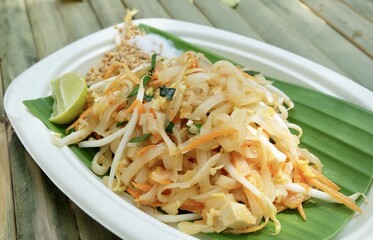 Pad Thai or Stir Fried Noodles with Roasted Ground Peanuts