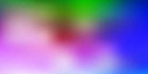 Light blue, red vector abstract blur layout.