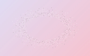 White Sparkle Bridal Pink Background. Isolated 