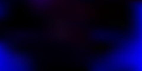 Dark pink, blue vector blurred background.