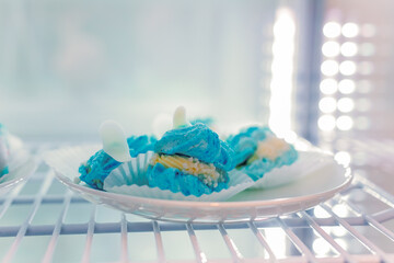 cute meringue on a plate