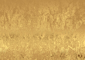 Gold foil paper decorative texture background for artwork - Illustration 