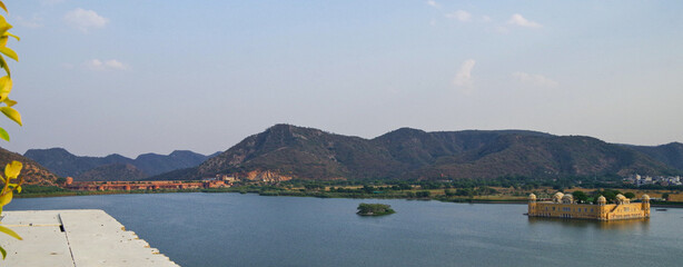 Water Palace Jal Mahal, Man Sager Lake, Jaipur, Rajasthan, India, Asia