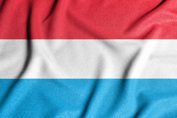 National flag of the Luxembourg. The main symbol of an independent country. Flag of Luxembourg.