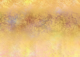 Gold foil paper decorative texture background for artwork - Illustration 